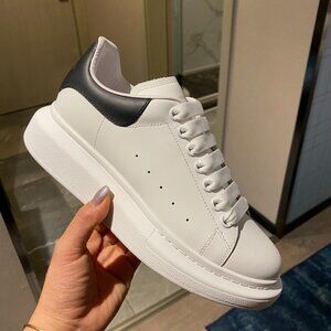 Alexander McQueen Men's White and Black Athletic Sneakers